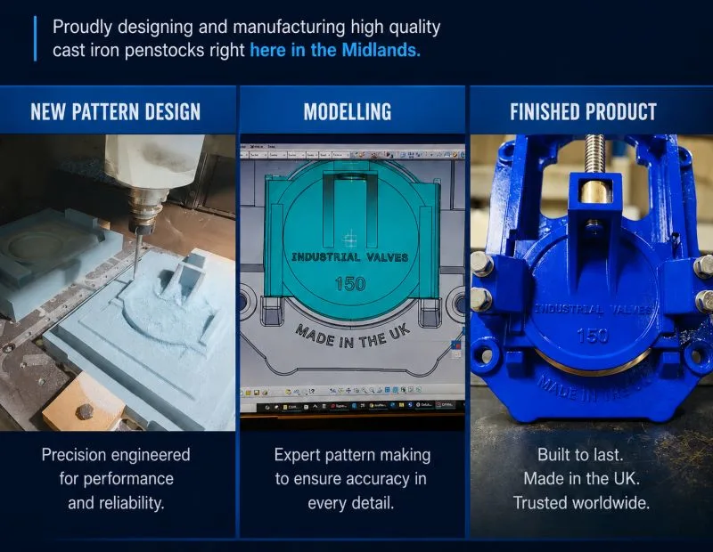 Industrial Valves penstock design process.
